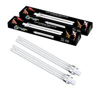 Aqua-Terra Lighting 11W Pond Filter Bulb 2-Pack - UVC Ultra Violet Bulbs for Filters & Clarifiers - Germicidal G23 2pin PLS lamp Base for Replacing UV Bulbs in Garden Pond Filters