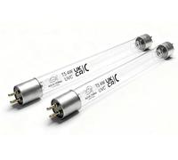 Aqua-Terra Lighting 4W T5 UVC Replacement Tube 2 Pack - 150 mm Pond UV Bulbs, 2-Pin Double-Ended Germicidal Lamp for Pond Filter & UV Clarifier Units - Clear Water & Algae Control