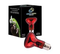 Aqua-Terra Lighting 60w Infrared Basking Heat Lamp for Reptiles, Amphibians and Invertebrates- R63 Spotlight Bulb with E27 Standard Screw Base Suitable for Vivarium Heating