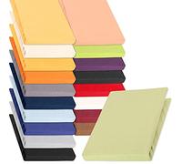 aqua-textil Pur Fitted Sheet Divan Water Beds Cotton 120x200-130x220 cm pistachio green