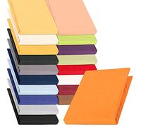 aqua-textil Pur Fitted Sheet Divan Water Beds Cotton 180x200-200x220 cm orange