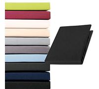 aqua-textil Pur Topper Fitted Sheet Divan Cover Water Beds Cotton 180x200-200x200 cm black