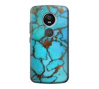 Aqua Turquoise Gemstone Graphic Printed Case Cover For Motorola Moto G6 Play, Moto G6 Forge, Moto E5