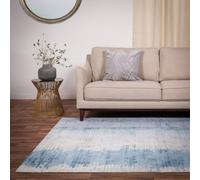 Aqua Viscose Easy To Clean Abstract Handmade , Luxurious , Modern Rug For Living Room, Bedroom - 200Cm X 290Cm
