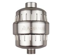 AquaBliss High Output Revitalizing Shower Filter - Reduces Dry Itchy Skin, Dandruff, Eczema, and Dramatically Improves The Condition of Your Skin, Hair and Nails - Brushed Nickel (SF100-BN)