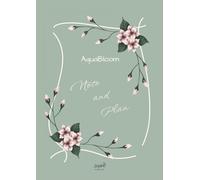 AquaBloom Note and Plan: Quaderno a Righe A4 con Indice, Pagine Numerate e Weekly Planner | Notebook Elegante Donna per Studio e Lavoro di Jayume