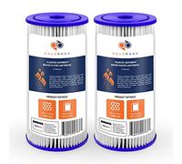 Aquaboon 1 Micron 10" Big Blue Pleated Sediment Water Filter Replacement Cartridge | Whole House Sediment Filtration | Compatible with FM-BB-10-1, ECP1-BB, FM-BB-10-1A, HDC3001, WPC1FF975, 2-Pack