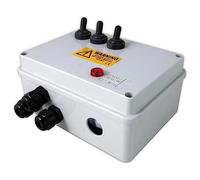 Aquacadabra 3-Way Armoured Garden Switch Box Weatherproof for Outdoor Pond Garden Electrics with Neon Indicator: Control Pond Pumps, Lights and Filters Safely