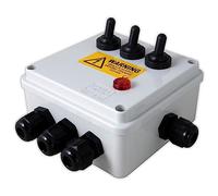 Aquacadabra 3-Way Garden Switch Box Weatherproof for Outdoor Pond Garden Electrics with Neon Indicator: Control Pond Pumps, Lights and Filters Safely