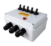 Aquacadabra 5-Way Garden Switch Box Weatherproof for Outdoor Pond Garden Electrics with Neon Indicator: Control Pond Pumps, Lights and Filters Safely