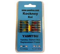 Aquacadabra Kockney Koi Kk 10 Fuse Pack 3X 8 Amp 7X 2.5 Amp Glass Fuses