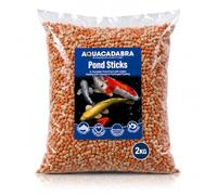 Aquacadabra Mixed Sticks Pond Fish Food 2kg- Complete Floating Pond Food for Koi, Goldfish & Orfe - Vitamin Enriched Daily Diet for Healthy Growth, Energy & Vibrant Colours