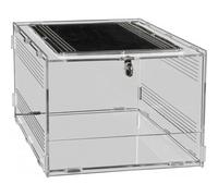 Aquacadabra Repto Terra Clear Acrylic Terrarium Mesh Top Lock Reptile Enclosure 30 X 20 X 15.5