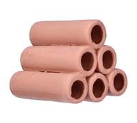 Aquacadabra Shrimp 6 Tube Rustic 7x7cm Aquarium Ceramic Shelter House Cave Hide Hut for Shrimp & Small Fish Decoration Ornament