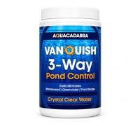 Aquacadabra Vanquish 3-Way Pond Control Blanket Answer 1kg - Algae & Sludge Remover for Ponds, Treats Blanketweed, Green Water & Organic Waste, Safe for Fish & Wildlife, Treats up to 11,250L