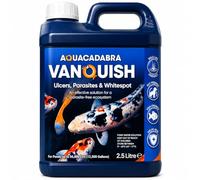 Aquacadabra Vanquish Ulcer Parasite & Whitespot Treatment for Pond Fish - Effective Parasite Control Solution, Treats Up to 56,880L, Supports Healthy Pond Water Conditions 2.5L