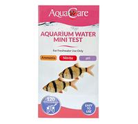 AquaCare Essential Liquid Test Kit (Ammonia, Nitrite and pH), Aquarium Water Test Kit For Freshwater Fish Tanks (120 Tests)