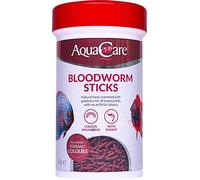 AquaCare Tropical Fish Food Bloodworm Sticks Complete and Varied Food for All Tropical Fish (100g)