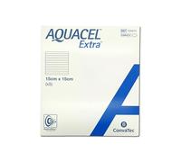 Aquacel Extra 15 x 15 cm (Box of 5) - High Absorption Hydrofibre Dressing for Wounds and Ulcers - Hydrofiber Technology.