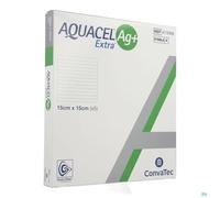 Aquacel Extra Ag Hydrofiber Dressing with Silver and Strengthening Fiber 6" X.
