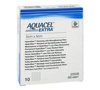 Aquacel Extra Hydrofiber Dressing 5cm x 5cm x10 (Ulcers, Post-Op, Burns)