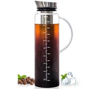 Aquach 68oz Cold Brew Coffee Maker, Extra Tall Glass Pitcher for Iced Tea