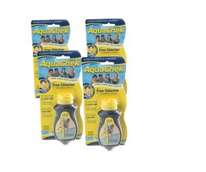 AquaChek Test Strip Hot Tub Chlorine 4 Pack 200 Strips