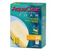 AquaClear A1392 30-Gallon Foam Inserts,Black, 3-Pack
