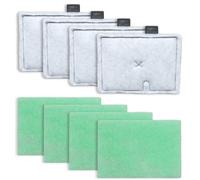 AQUACLR Compatible With For Interpet Internal Cartridge Filter CF1 Four-Month Service Kit (4 X Filter Cartridges, 4 X Algaway Pads)