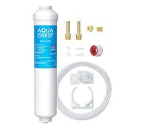 AQUACREST 5 Years Capacity - Inline Water Filter for Refrigerator with 1/4-Inch Direct Connect Fittings, Idea for Ice Maker, Refrigerator, Under Sink Reverse Osmosis System