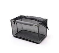 Aquaculture Net Cage Fish Box Mesh Holding Box Zippered Container Secure Design Water Construction Rigid Frame Suitable for transport acclimation recovery, 32 17 17cm