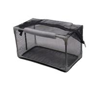 Aquaculture Net Cage Fish Box Mesh Holding Box Zippered Container Secure Design Water Construction Rigid Frame Suitable for transport acclimation recovery, 42 22 22cm