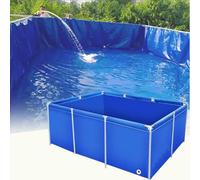 Aquaculture Pond Liner, Portable Canvas Fish Pool with Frame, PVC Thickened Design for Easy Setup, Ideal for Outdoor Fish Farming, Available in 3 Packs