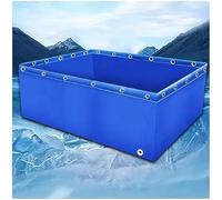 Aquaculture Water Tank Cistern,PVC Canvas Temporary Fish Pond,Outdoor Fish Pond with Drain Valve,Temporary Holding Tank,for Above Ground Water Storage(1 * 1m)
