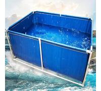Aquaculture Water Tank Cistern Steel frame Multifunction PVC Canvas Temporary Fish Pond,Aquarium Pool for Saltwater Fish,PVC Canvas Aquarium Pool,Independent pond with drain valve,For Koi Fi