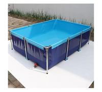 Aquaculture Water Tank Cistern Steel frame Multifunction PVC Canvas Temporary Fish Pond,Foldable Outdoor Fish Tank - Durable Canvas Pool for Koi, Turtles & Aquatic Life - Temporary Holding A