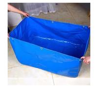 Aquaculture Water Tank with Drain Valve Durable Temporary Fish Pond，Foldable Portable Fish Pond Reservoir for Aquaculture 1x3x1m Ideal for Breeding Koi and Garden Irrigation Above Ground Can