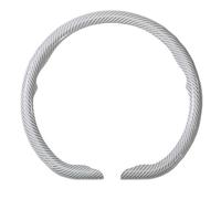 AQUADORA Car Laser carbon fiber pattern Steering Wheel Cover Anti-Slip Breathable Elastic Fit for Ford Ranger T6/T7 2011-2018,D-White
