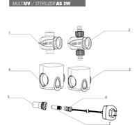 Aquael Replacement Lamp 3W for UV-C STERILIZER - 1 Pc