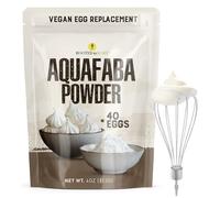 Aquafaba Powder (4oz) - Aquafaba For Cocktail Foamer and Meringues | Vegan Egg Replacer for Baking | 40 Egg Equivalent | Plant-Based, Gluten-Free, Vegan Meringue Powder | Shelf Stable Egg Substitute