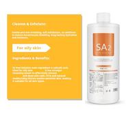 Aquafacial Solution 400ml, AS1 SA2 AO3 Aqua Peeling Solution Serums for Professional Aqua Facial Device, Face Skin Care, Hydrating, Exfoliate (SA2-1pc, One Size)