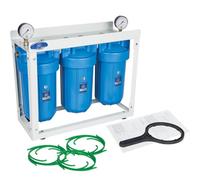 Aquafilter 10 Inch Big Blue BB 3-Stage Whole House Water Filter System Housing