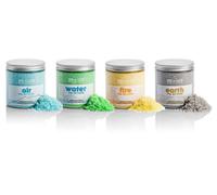 Aquafinesse Spa De Luxe 4-Pack Spa Fragrances Bath Salts, Four Elements