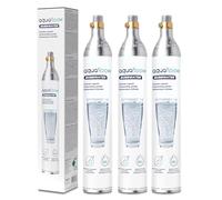 AquaFloow CO₂ Cylinder for Sparkling Water Maker Premium 600 ml, Cartridge for Sparkling Water, Carbonation Cylinder up to 60 L, Replacement compatible with SodaStream, Aarke - 3-Pack