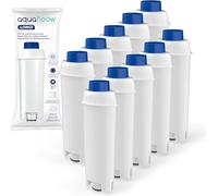 Aquafloow Coffee Machine Water Filter Compatible with DeLonghi DLSC002 - Fits DeLonghi® Magnifica® S, Eletta® Explorer, Dinamica®, Primadonna® and ECAM Series Coffee and Espresso Machines (10x)