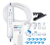 Aquafloow Fridge Water Filter Replacement, Water Supply Pipe Universal Connection Set 33 Pieces,15m Hose Connector for Refrigerator, Connection Kit for Fridge Freezers Samsung LG Bosch, 1/4",1/2",3/4