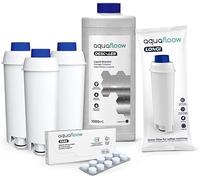 Aquafloow Maintenance Care Set for Coffee Machine | 3x Water Filter for Delonghi Coffee Makers & 1l Universal Liquid Descaler & Cleaning Tablets 10x2g | Filter Replacement for DeLonghi with ECAM, ESAM