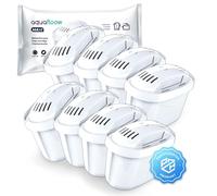 Aquafloow Water Filter Cartridges 8 Pieces for Water Filter Jug | Dafi Unimax Aquaphor A5 Brita Maxtra+ Philips AWP212/10 | Reduction of Limescale and Chlorine