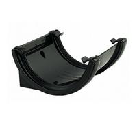 Aquaflow Black Round Gutter Union/joint - Pack Of 5