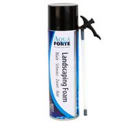 AQUAFORTE EXPANDING WATERFALL LANDSCAPING FOAM FIX AQUATIC FISH POND BLACK 500ML